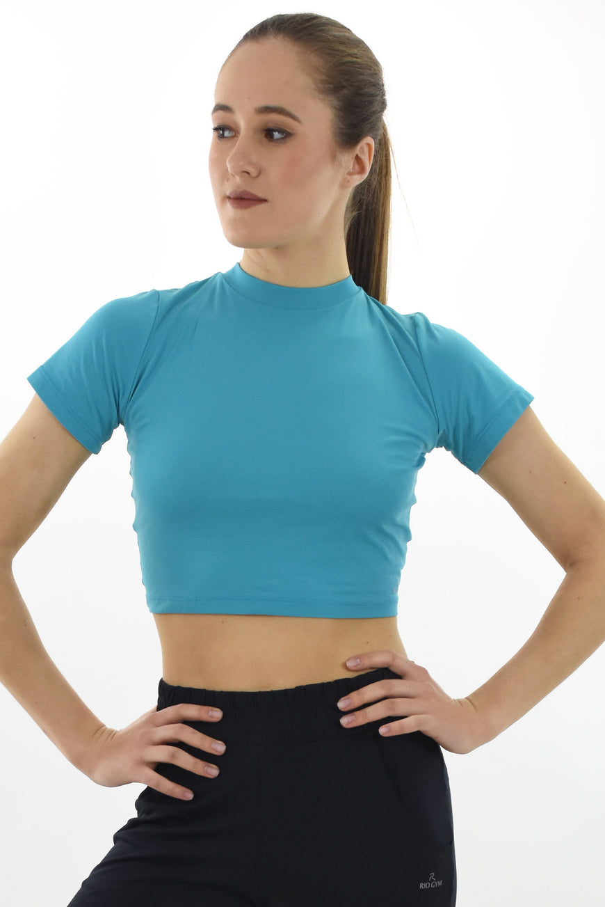 קרופ דו- כיוונית Cropped Drop Turquoise