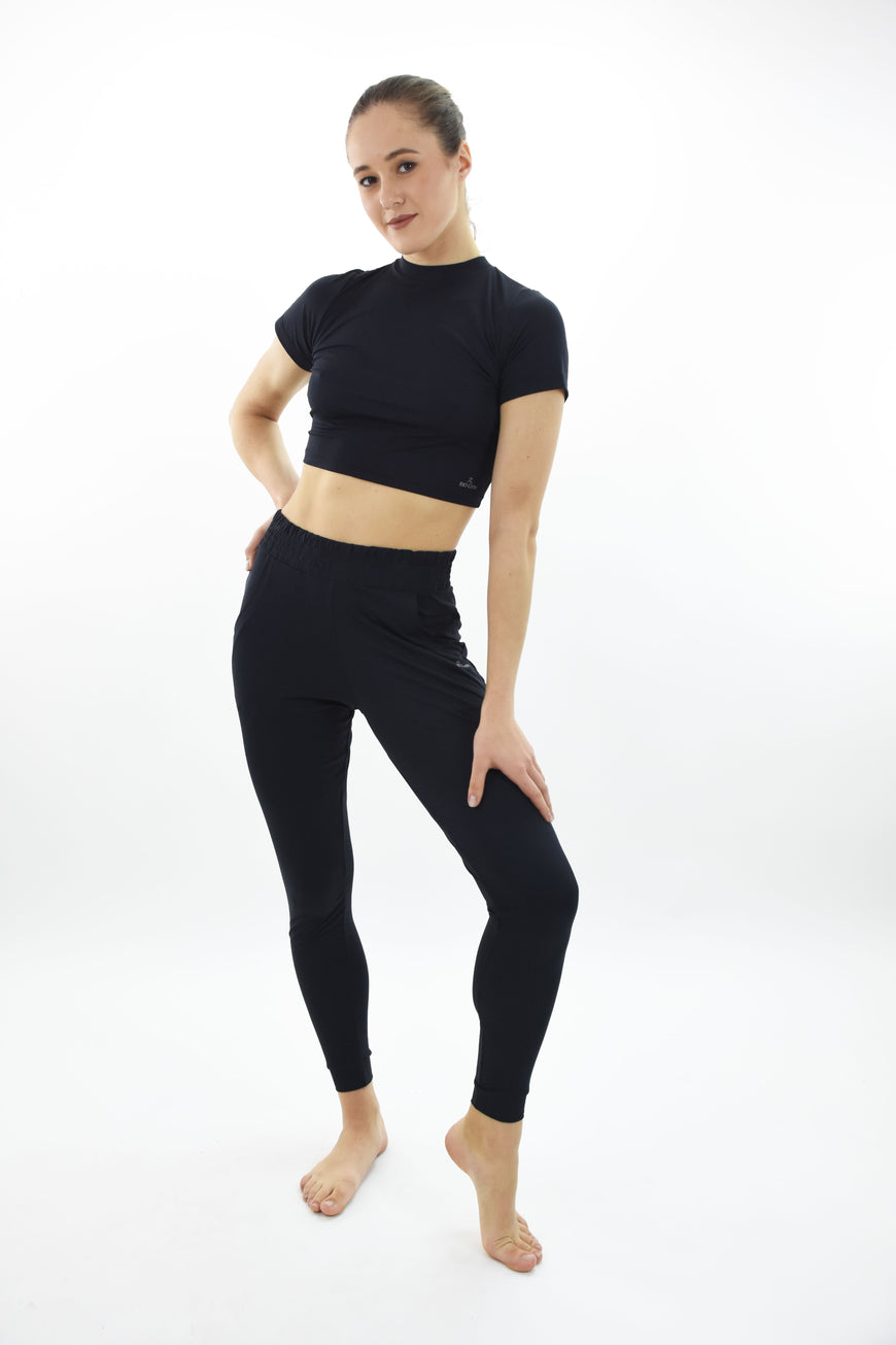 קרופ דו-כיוונית Cropped Drop Black