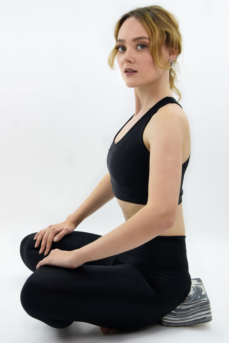 מכנס ארוך Iron Metalic  Legging - Black