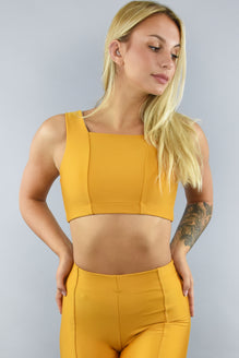 חזיית ספורט Cropped Paris Bra- Gold