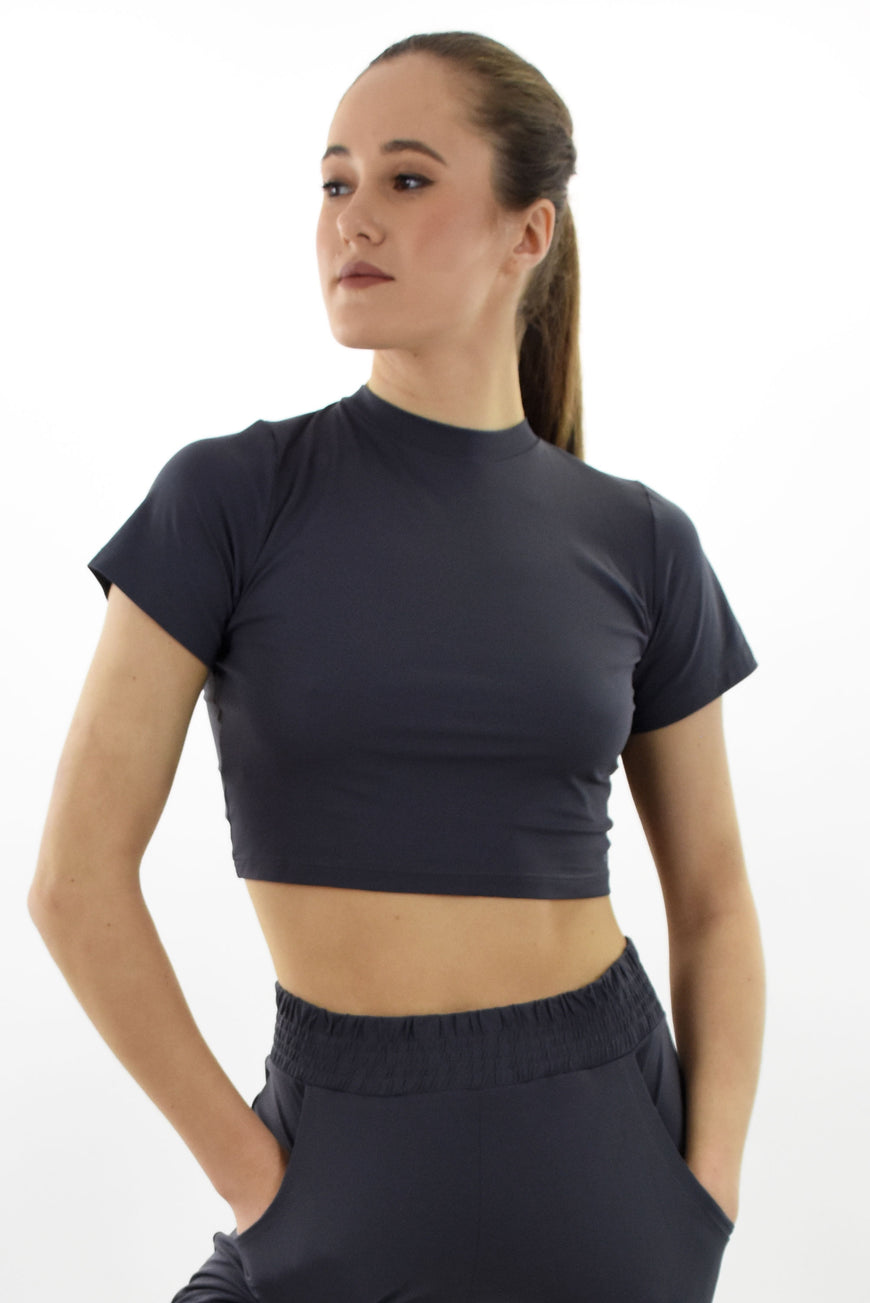 קרופ דו-כיוונית Cropped Drop Grey