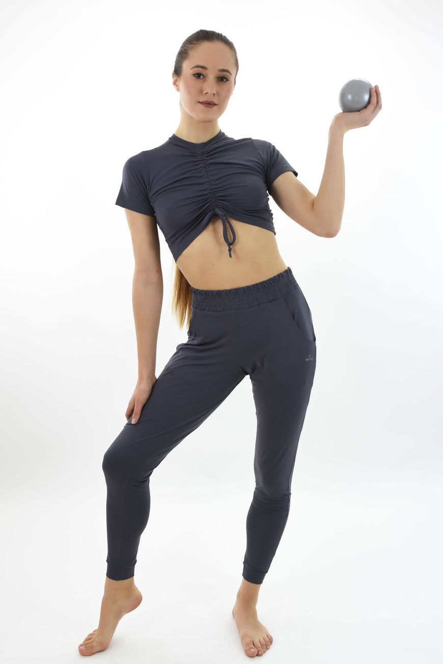 קרופ דו-כיוונית Cropped Drop Grey