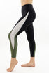 מכנס ארוך Three Metalic Legging - Black & Olive