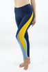 מכנס ארוך Three Metalic Legging - Navy & Gold