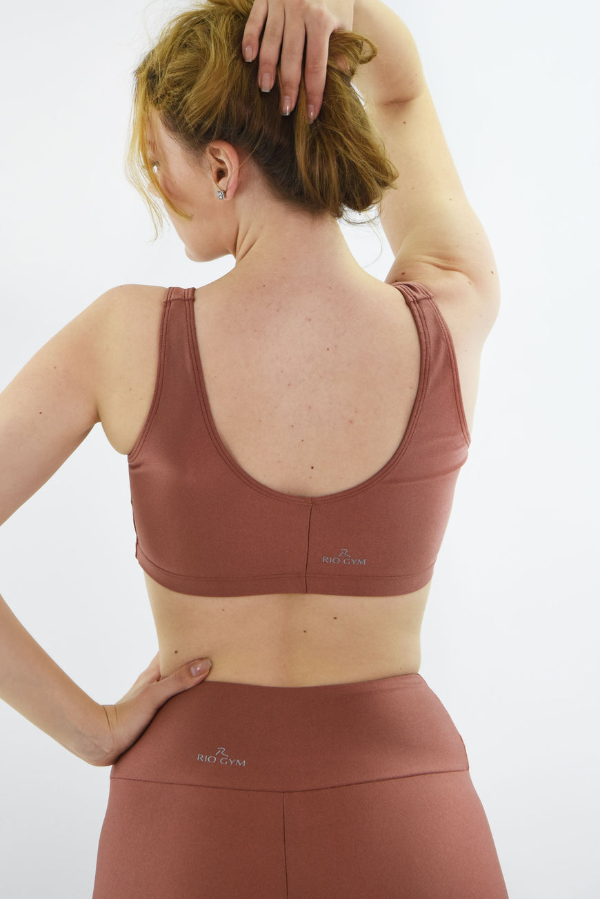 חזיית ספורט Motion Bra Metalic - Bronze