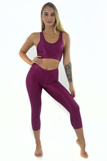 טייץ 7/8 Mara Capri - Bordeaux